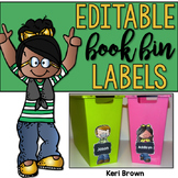 Editable Book Bin Labels: Kidlette Style