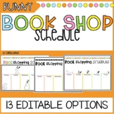 Editable Book Shopping Schedule | Bunny Decor Theme