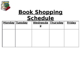Editable Book Shopping Schedule For Classroom Libraries
