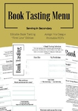 Editable Book Tasting Menu