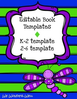 Preview of Editable Book Template Google Slides