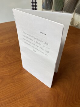 Preview of Editable Booklet Foldable Template