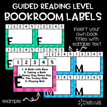 Preview of Editable Bookroom Labels