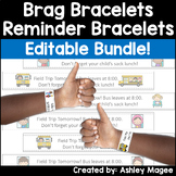Editable Brag Bracelet Bundle: Reminders Recognitions Pare