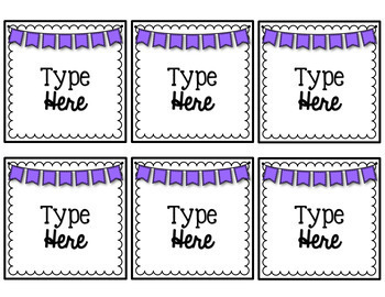 Bright Buntings Classroom Labels {Editable} by Aimed to Inspire | TPT