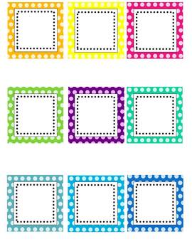 free label printable sticker school by Labels Editable art The Bright (clip Polka Dots images)