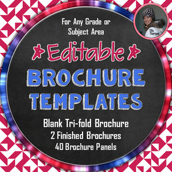 Preview of Editable Brochure Template: Make Your Own Tri-fold Brochure Project