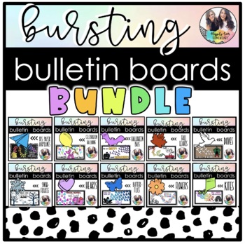 Preview of Editable Bursting Bulletin Board Kit - Craft, Writing, Decor