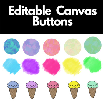 Preview of Editable Buttons for Canvas