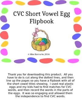 Preview of Editable CVC Flipbook