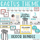 Editable Cactus Classroom Decor Bundle