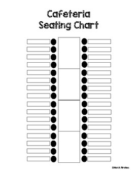 Editable Cafeteria Seating Chart by NoVA Firsties | TPT