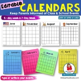 Editable Calendar 2023 - 2024 | FREE Updates | March 2023 