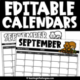 Editable Monthly Calendar 2024 2025 Template Google Slides