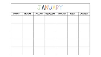 Editable Calendar by Classy Callahan | Teachers Pay Teachers