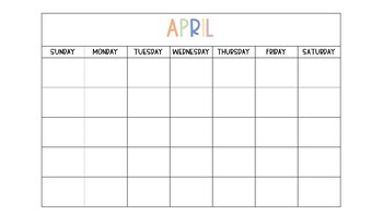 Editable Calendar by Classy Callahan | Teachers Pay Teachers