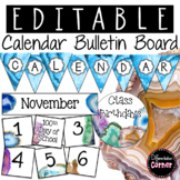 Editable Calendar Bulletin Board- Agate Classroom Decor