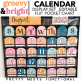 Bright Retro Calendar Set Display for Flip Calendar or Poc