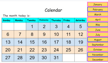 Preview of Editable Calendar Time