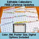 Editable Calendars 2021-2022 (LIFETIME UPDATES) with Digit