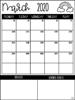 Editable Calendars {2019-2020} by Brooklyn Boggs | TPT