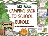 Back To School Camping Editable Bundle Flipbook, Powerpoin