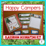 Editable Camping Theme - Decorate Your Classroom Kit- Name