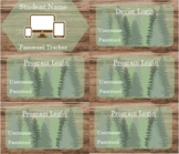 Editable Camping Themed Password Tracker