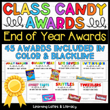 Editable Candy Awards Class Awards End of Year Class Stude