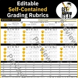 Editable Canva Weekly Grading Rubrics for the Self-Contain
