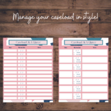 Editable Caseload At-A-Glance Special Education Planner