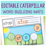 Editable Caterpillar Word Building Mats
