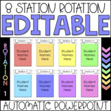 Editable Center Rotation PowerPoint Chart