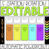 Editable Center Rotation PowerPoint Chart