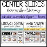 Editable Center Slides With Timers And Moveable Pieces