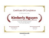 Editable Certificate of Completion Template