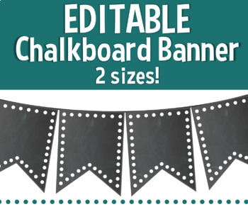 free chalkboard banners