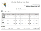 Editable Check In Check Out Point Sheet