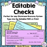 Editable Checks - Blank Check Book Checks Type Into Them -