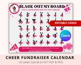Editable Cheer School Fundraiser, Pick a Date, Donate Cale