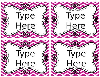 Editable Chevron Labels by MrsMabalay | TPT