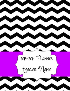 Preview of Editable Chevron Planner