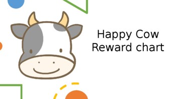 Preview of Editable Chinese and English happy cow reward charts