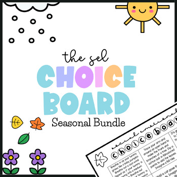 Preview of Editable Homework Sheet Choice Boards Bundle for Social Emotional Learning