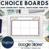 Editable Choice Board Template | Digital | Boho Garden Par