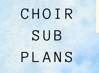 Preview of Editable Choir Sub Plan:  Programming Concert Music