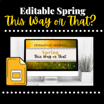 Preview of Editable Choose A Path Interactive Slides Spring Edition 