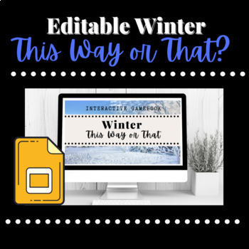 Preview of Editable Choose A Path Interactive Slides Winter Edition