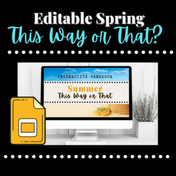 Preview of Editable Choose a Path Interactive Slides Summer Edition