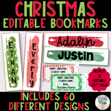 Editable Christmas Bookmarks and Christmas Gift Tags